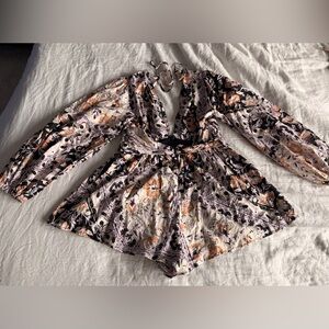 Free People Multicolor Floral Romper